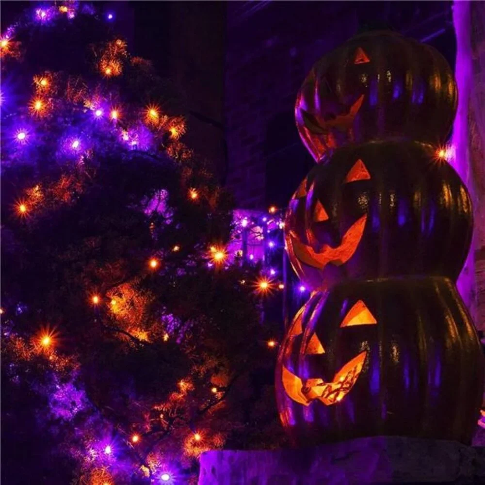 500 LED Halloween Lights, 164FT 8 Lighting Modes Plug in Waterproof Fairy Lights